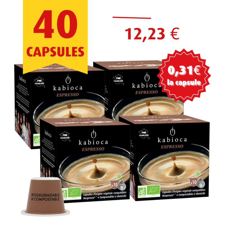 NOUVEAU - [Lot de 4 boîtes] Espresso du quotidien - 4x10