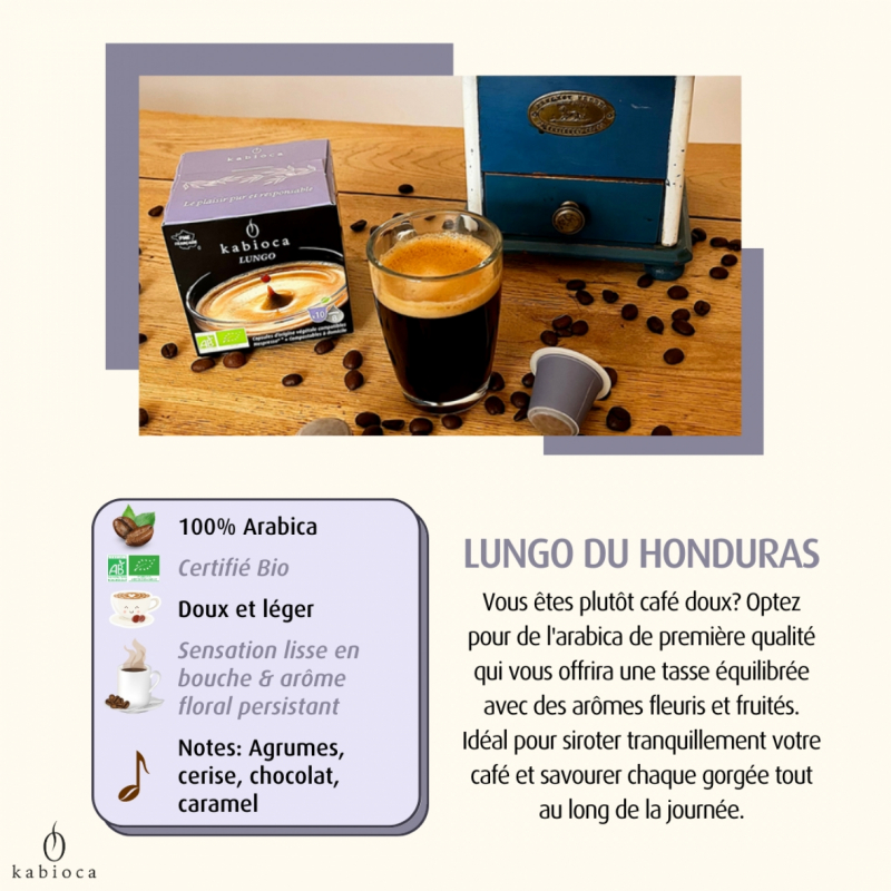 NOUVEAU - [Lot de 4 boîtes] Lungo du Honduras - 4x10