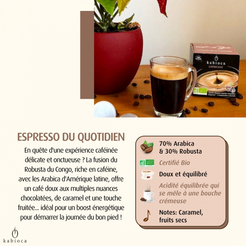 NOUVEAU - [Lot de 24 boîtes] Espresso du quotidien - 24x10