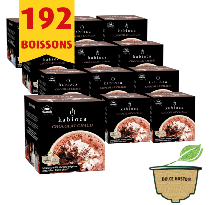 NOUVEAU - [Lot de 12 boîtes] Chocolat chaud - 12x16