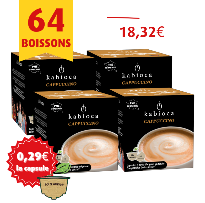 NOUVEAU - [Lot de 4 boîtes] Cappuccino - 4x16