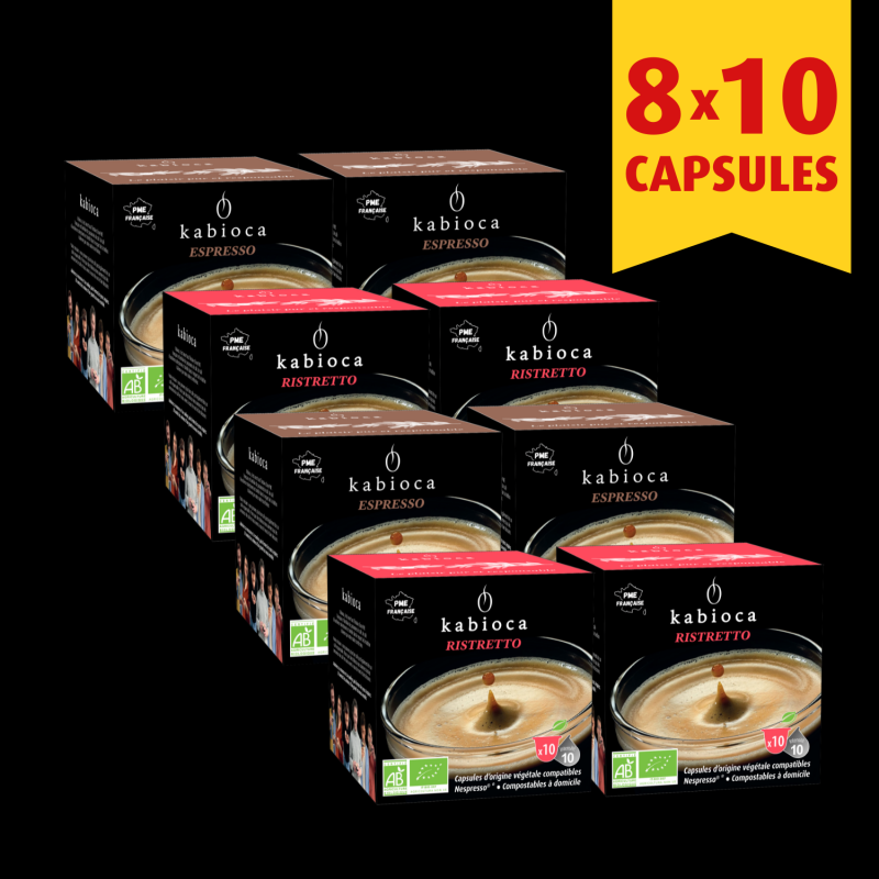 NOUVEAU - Pack Découverte Nespresso 8x10 capsules
