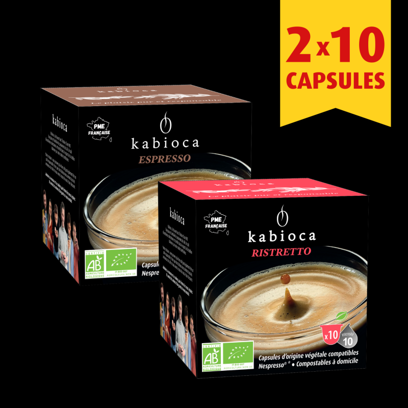 NOUVEAU - Pack Découverte Nespresso 2x10 capsules